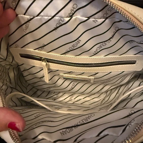 Charles Jourdan Paris Quilted Leather Two-Tone Satchel – NWOT w/ Dust Bag - Picture 12 of 14